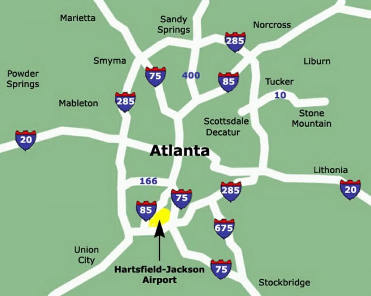 Atlanta airports map
