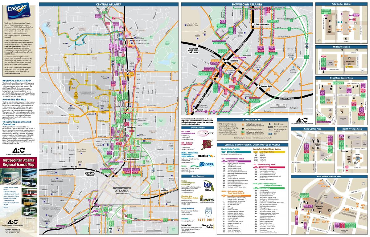 Atlanta bus station map