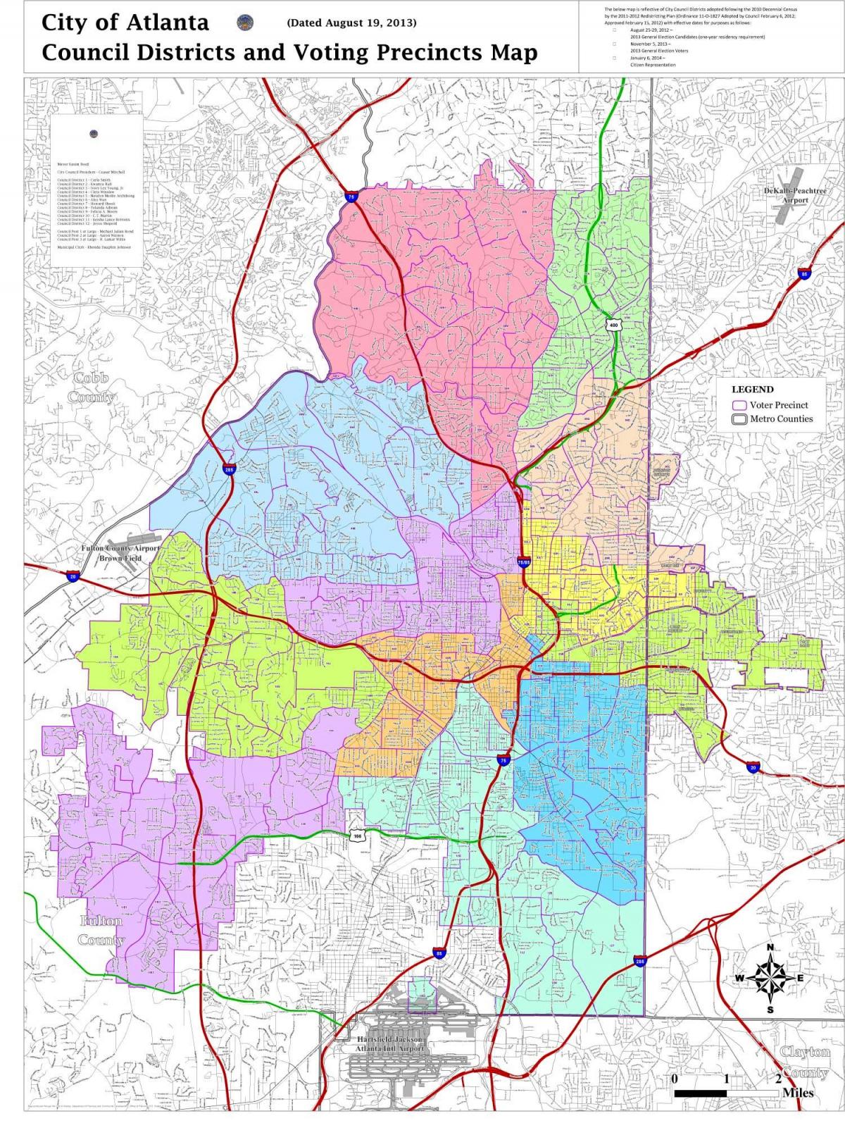 Atlanta district map