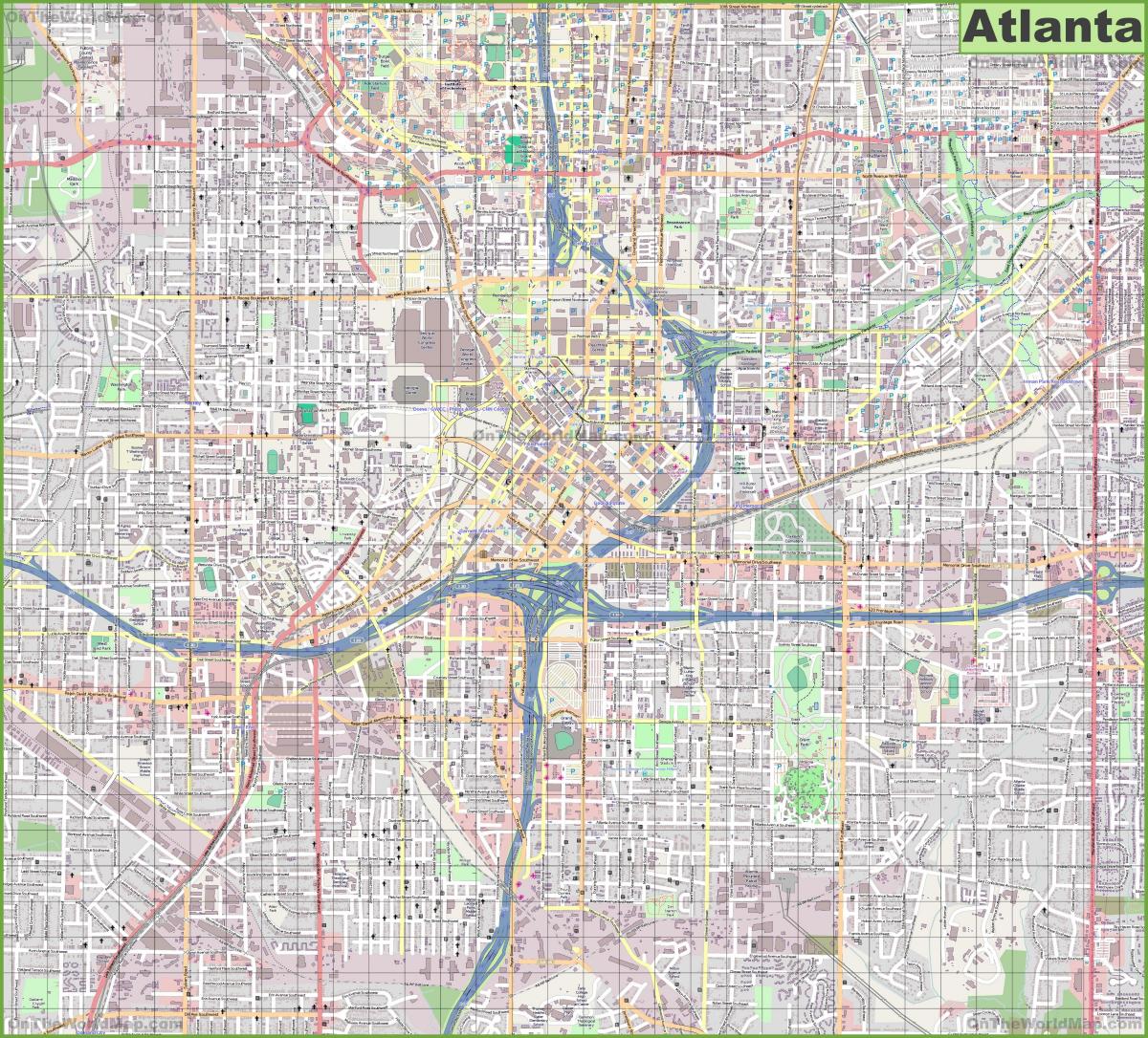 Atlanta streets map